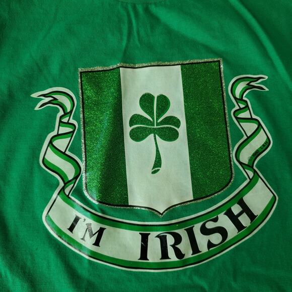 Screen Stars Vintage I'm Irish Short Sleeve T-Shirt Size M - Picture 3 of 5